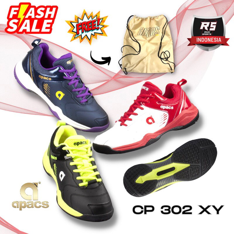 SEPATU BADMINTON APACS CP 302 XY ORIGINAL 100% SHB 65