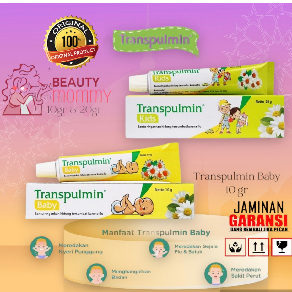 TRANSPULMIN BABY / Transpulmin KIDS Balsam Bayi Anak 20 Gr / 10 Gr (meringankan hidung tersumbat karena flu) remason anak