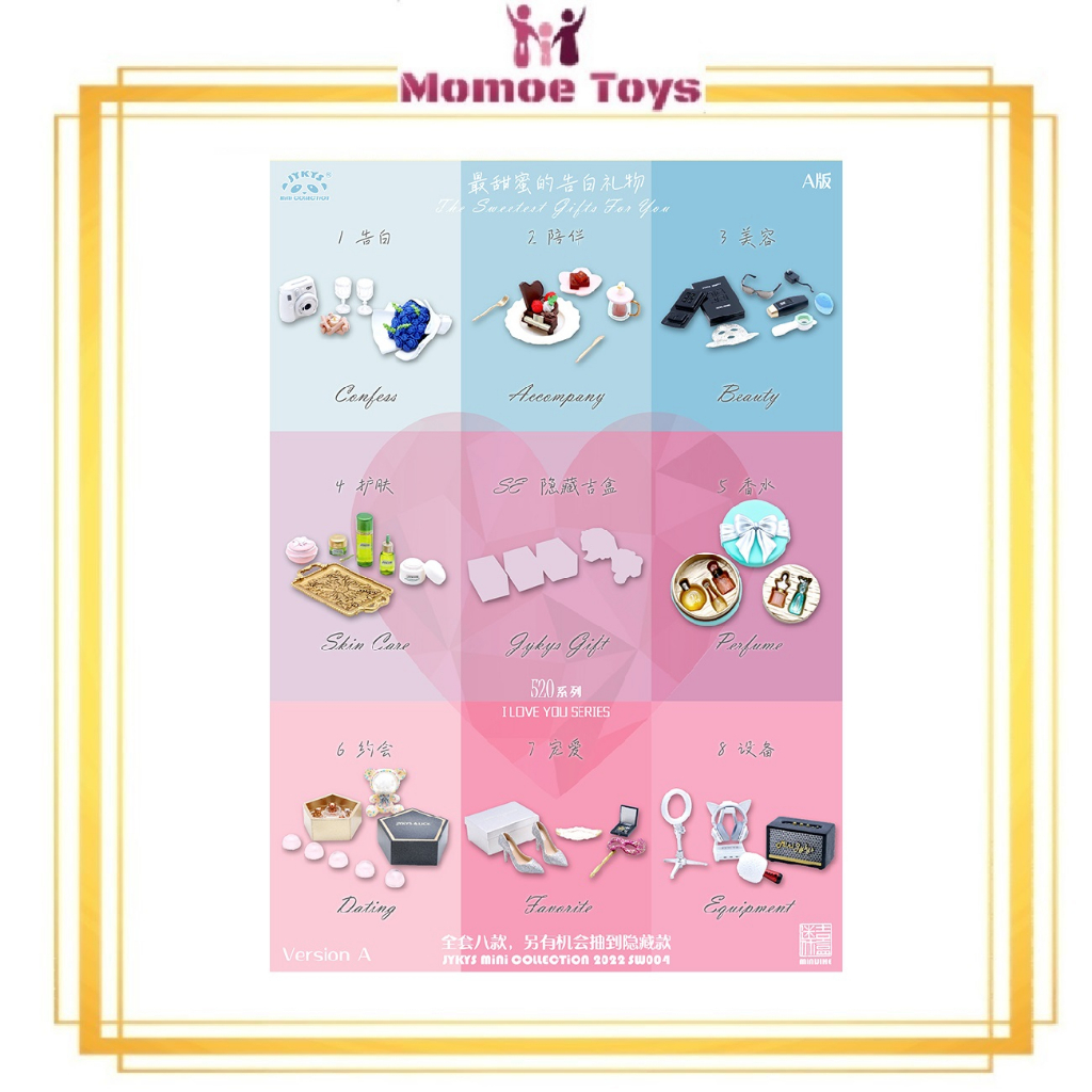 JYKYS Miniatures Vol. 4 I Love You Series 1/12 Scale Set A Original