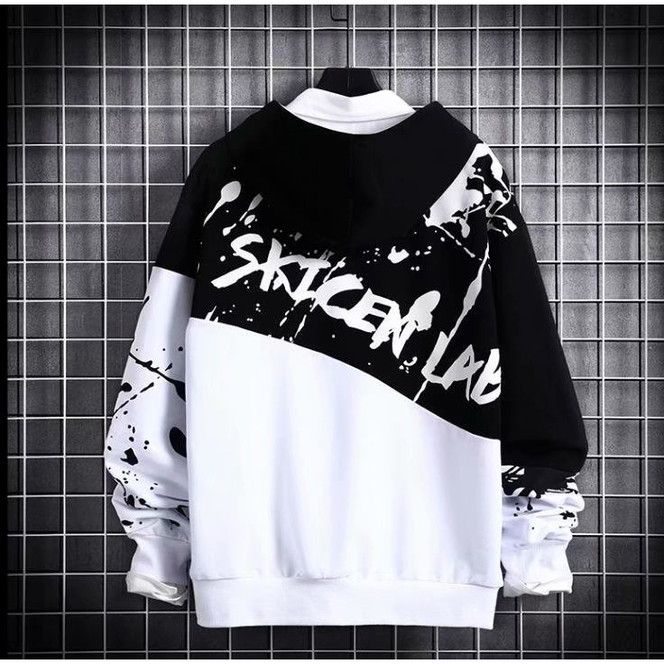 Ins Fashion Speckle Kaos/Hoodie Fashion Japan Style Sweatshirt/Kaos