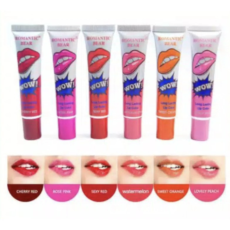 MINIPINK Romantic Bear Lipstik Tattoo Lip Peel Off Lipstick Long Lasting MP021