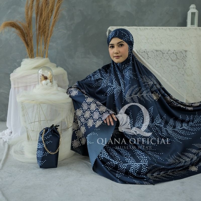 Mukena Dewasa Motif  3in1 Silk Diora Sheila