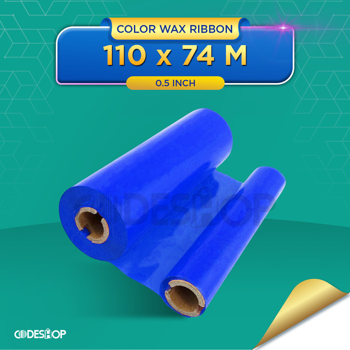 Ribbon Premium Wax 110x74 M Tinta Printer Barcode Argox  Zenpert