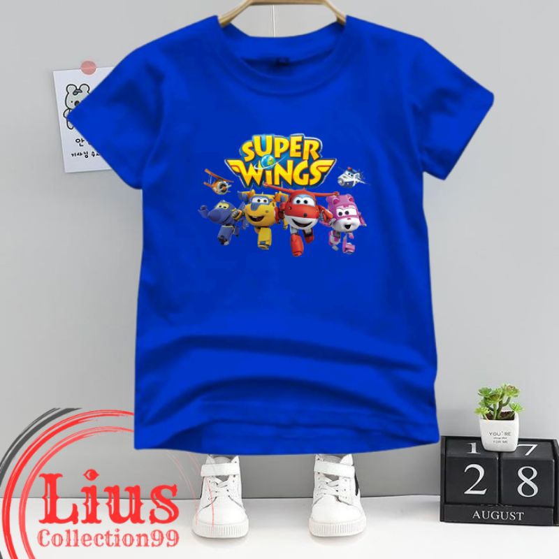 Kaos Anak Super Wings ( Umur 2 - 10 Tahun ) Unisex