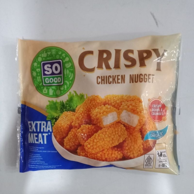 

So good crispy chicken nugget 400gr naget ayam frozen