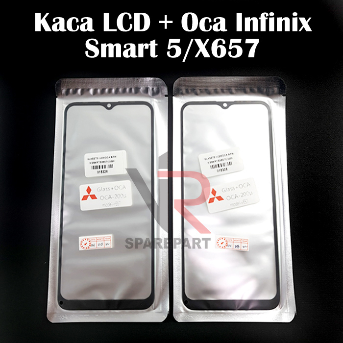 GLASS - KACA LCD TS INFINIX SMART 5 / X657C + LEM OCA