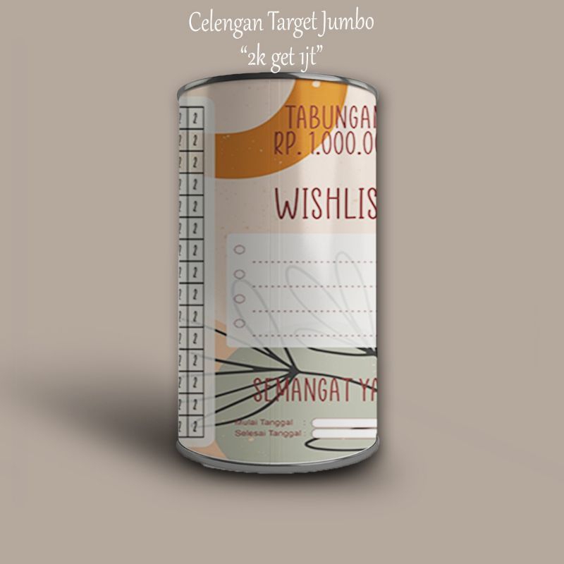 2 K TARGET 1 JUTA CELENGAN KARTER LARGE ( BESAR)