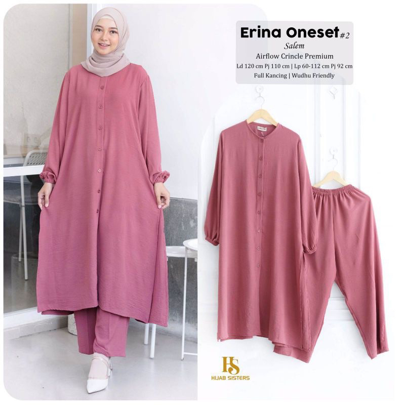 ONE SET LONG TUNIK BASIC CRINKLE  PREMIUM
