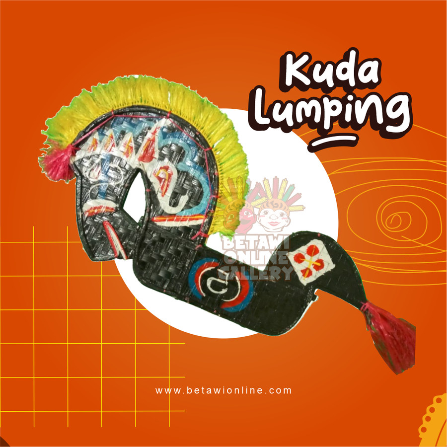 Mainan Anak Kuda Lumping Kayu + Cambuk Kuda Rotan - Mainan Jaranan Tradisional Daerah