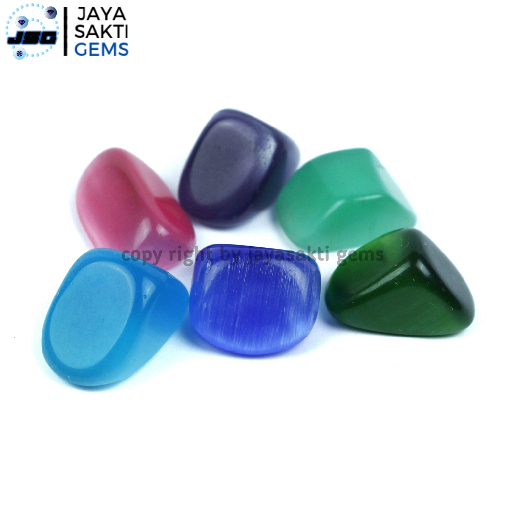 Rough Tumbled Stone Polished Cat Eye All Variant Colour