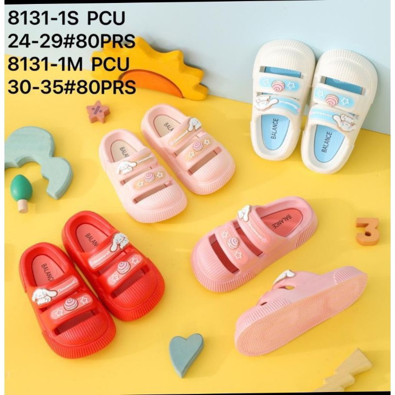 Sandal Slop Anak Perempuan Sandal Anak Ban 2 / Sandal Import Cinnamoroll Bahan Karet Eva