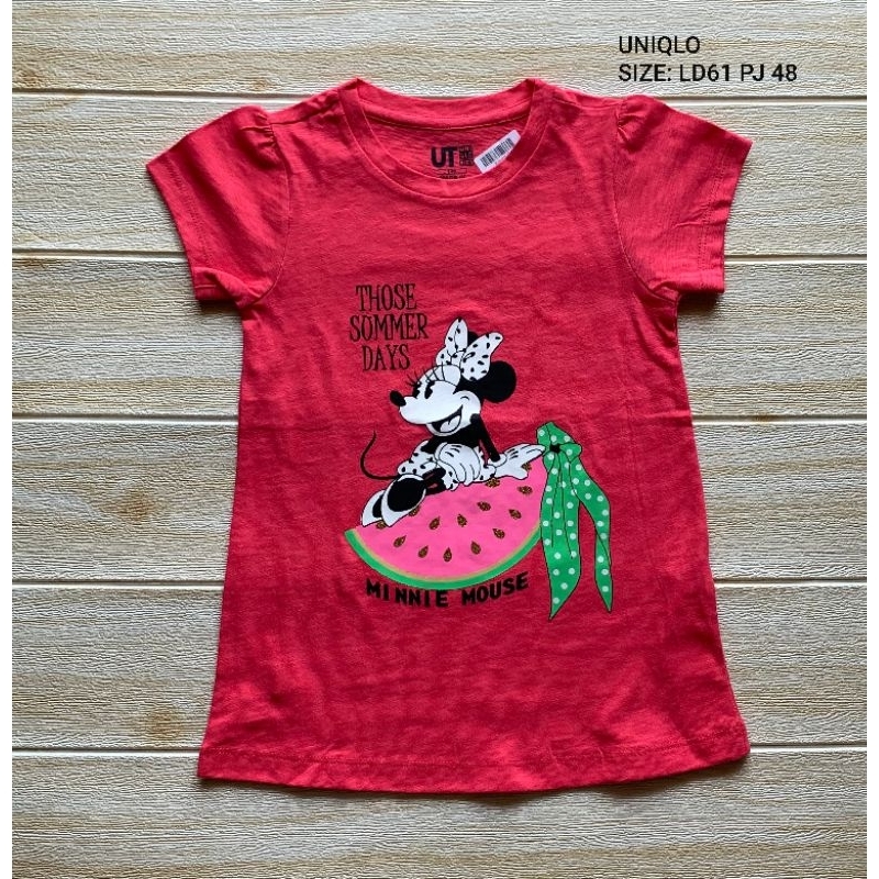 KAOS ANAK PEREMPUAN MOTIF MINNIE MOUSE