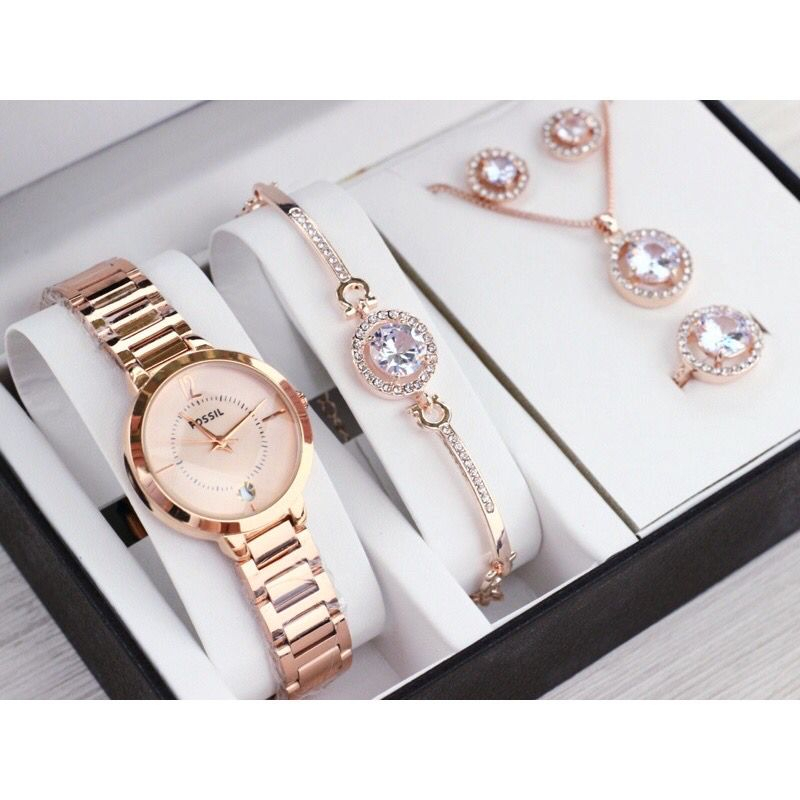 [ BISA COD ] JAM TANGAN WANITA F0-551L BELIMBING PAKET GIFT SET FREE ACCESSORIES + BOX EXCLUSIVE & P