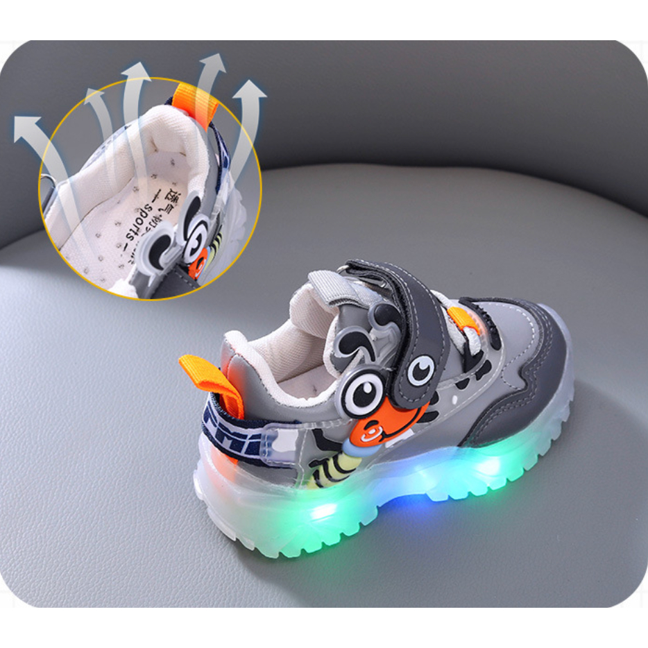 babyfit DRAGONFLY sepatu lampu sneakers led anak cewek cowok import gs-0602