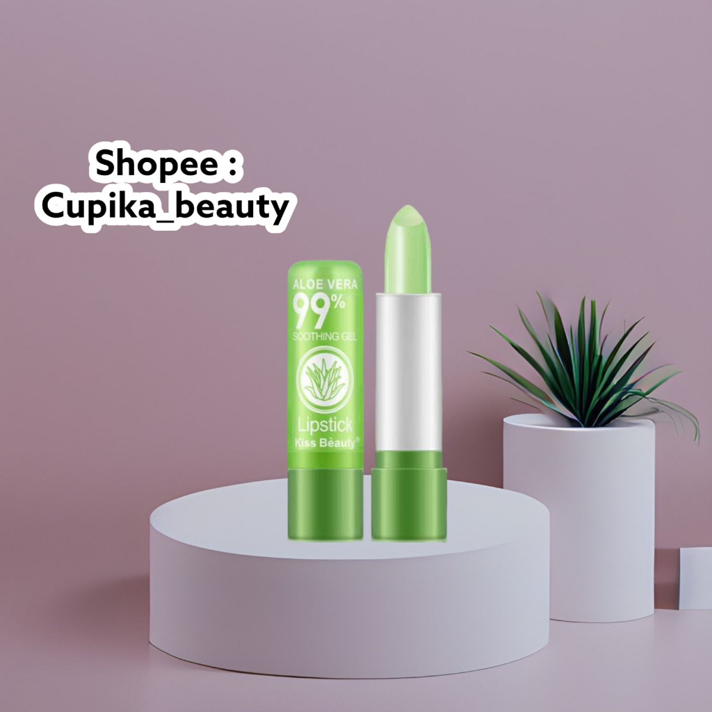 [ue/ls] lipbalm aloevera mumer - lipbalm sasimi aloevera hijau original