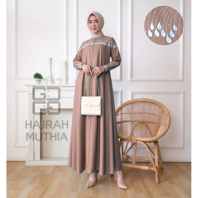 Gamis bordir hajrah Muthia//Gamis // Gamis terbaru // Gamis madina // Gamis madina terbaru // Gamis 