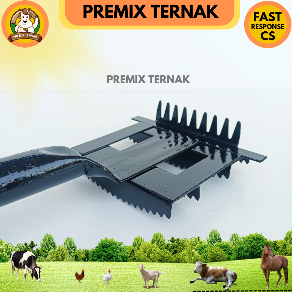 SISIR HEWAN KOTAK - Pembersih bulu kuda sapi domba kambing etawa horse hair comb