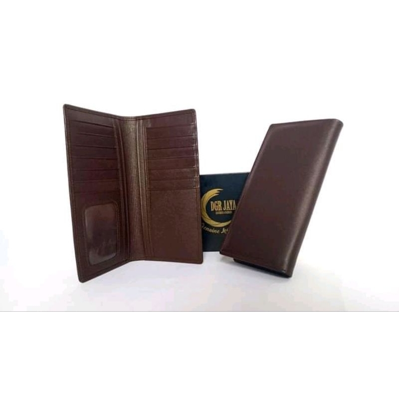 Dompet Pria Kulit Asli Original Model Panjang bnyak Slot Terbaru