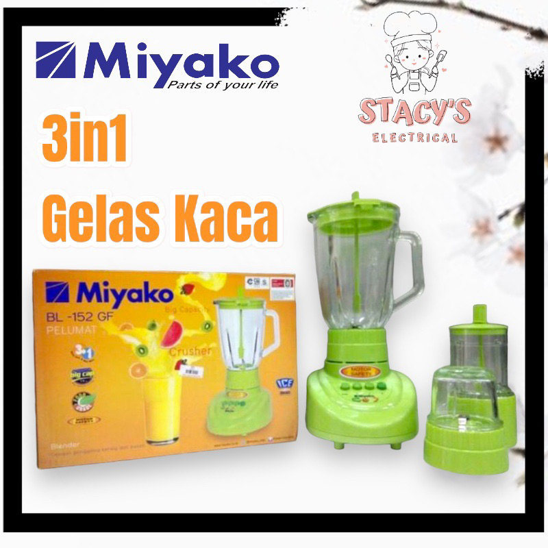 BLENDER MIYAKO PL-152PF Plastik &amp; PL-152GF Kaca 3in1