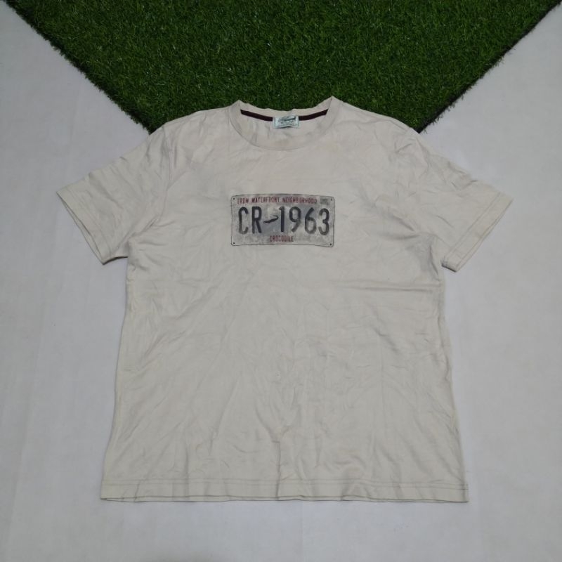 kaos t-shirt crocodile neighborhood second bekas original branded casual