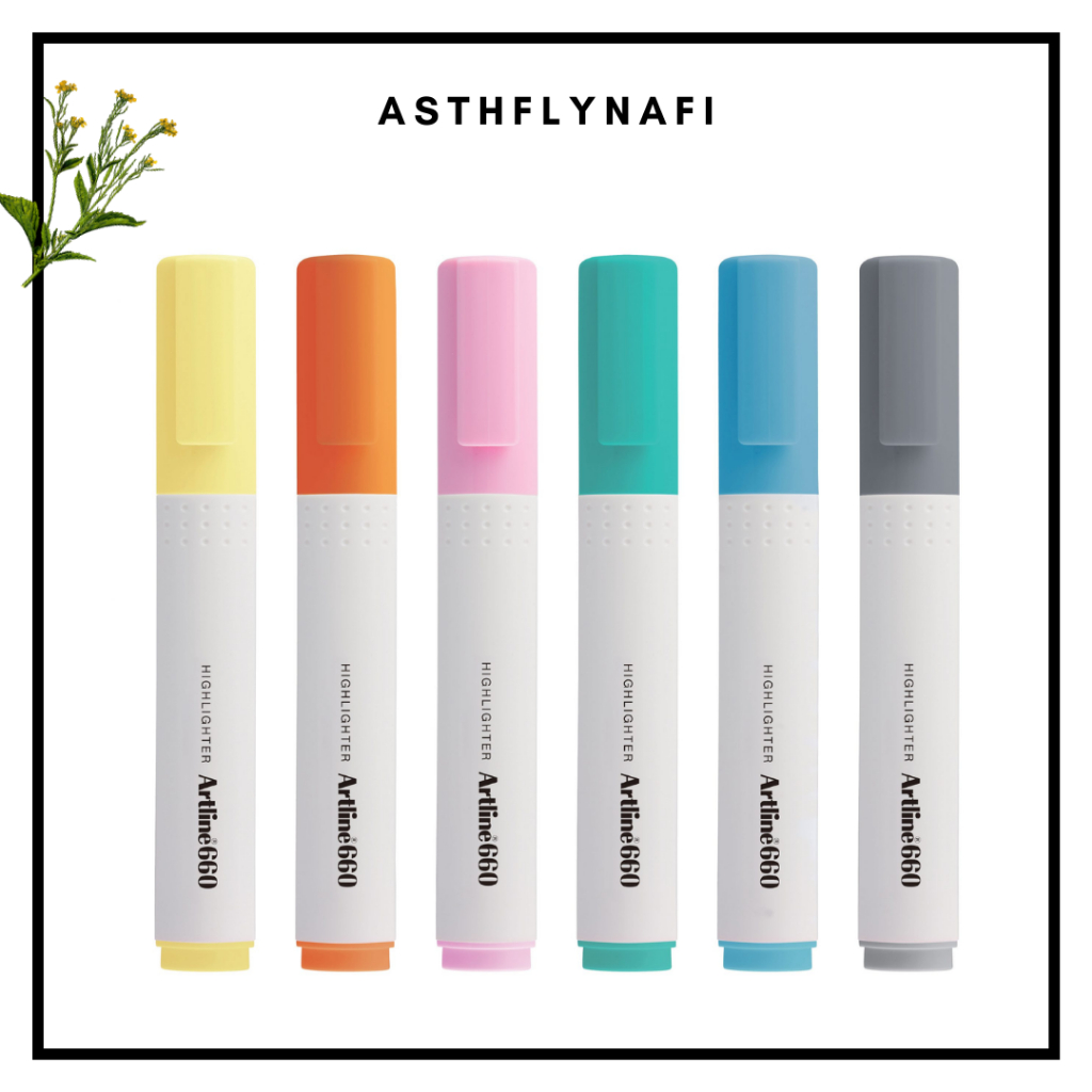

Stabilo Highlighter Artline EK-660 Warna Pastel