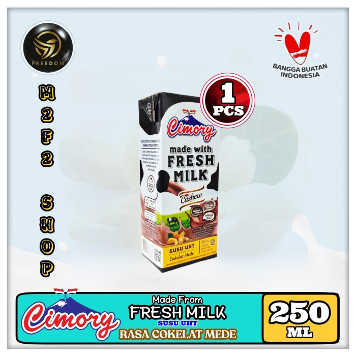 

Susu Cimory Fresh Milk Kotak UHT Cokelat Mede | Cashew 250 ml (Kemasan Satuan)