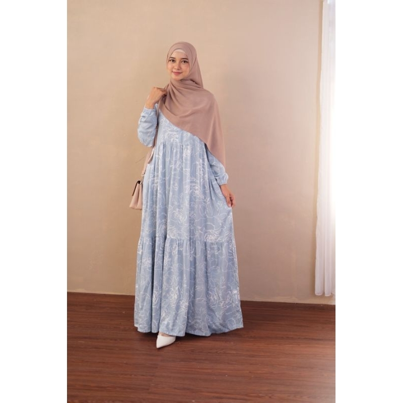 Nizma Dress Gamis busui rayon viscose size L-XXXXL