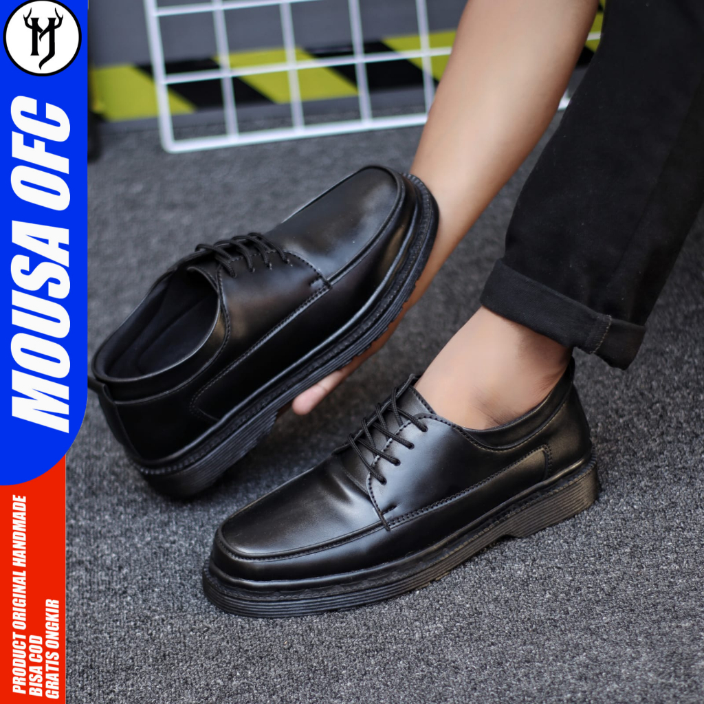 Sepatu Oxford Docmart Formal Casual Pantofel Hitam Pria