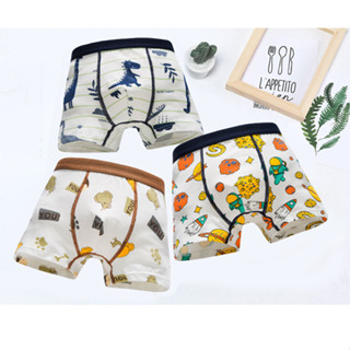 GO!BX1246 Boxer Celana Pendek Anak-anak Unisex Celana dalam CD katun Motif Kartun Lucu