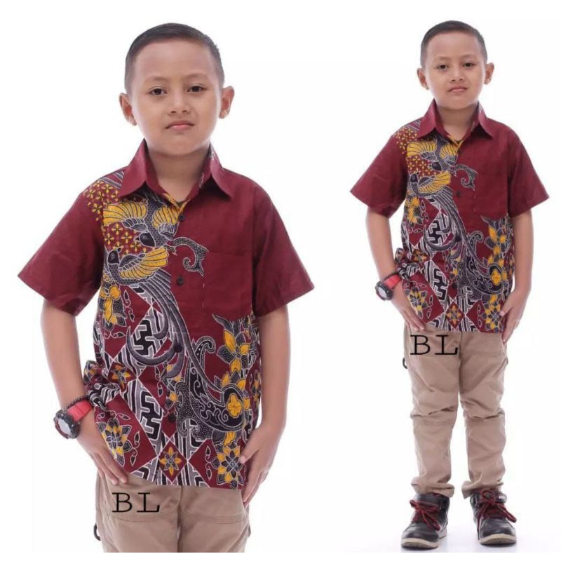 BAJU BATIK ANAK LAKI-LAKI USIA 2-12 TAHUN