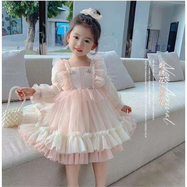 babyfit 3-8thn gaun pesta LOLITA PREMIUM anak perempuan lengan panjang pretty import ds-0824r