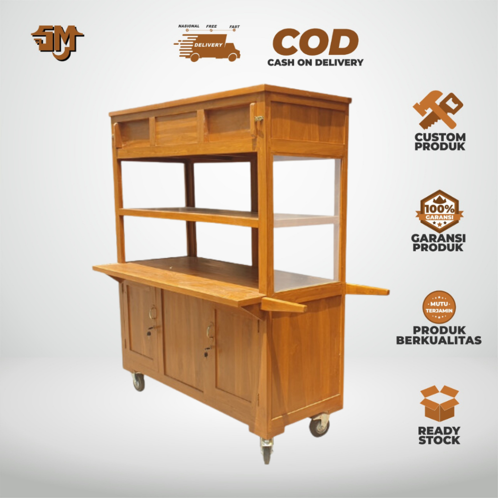 Gerobak Sayur Mateng/Gerobak Nasi Uduk/Gerobak Nasi Padang/Grobak Usaha Rumahan