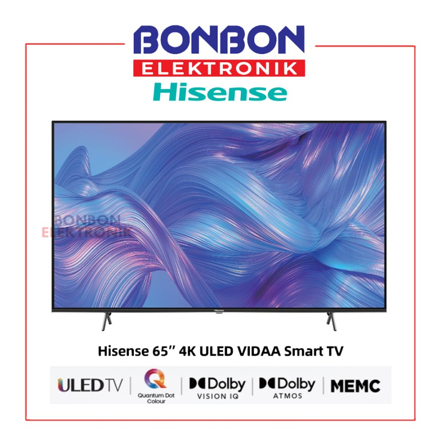 HISENSE LED Smart TV 65&quot; 65E6H ULED 4K 65 inch Dolby Vidaa OS