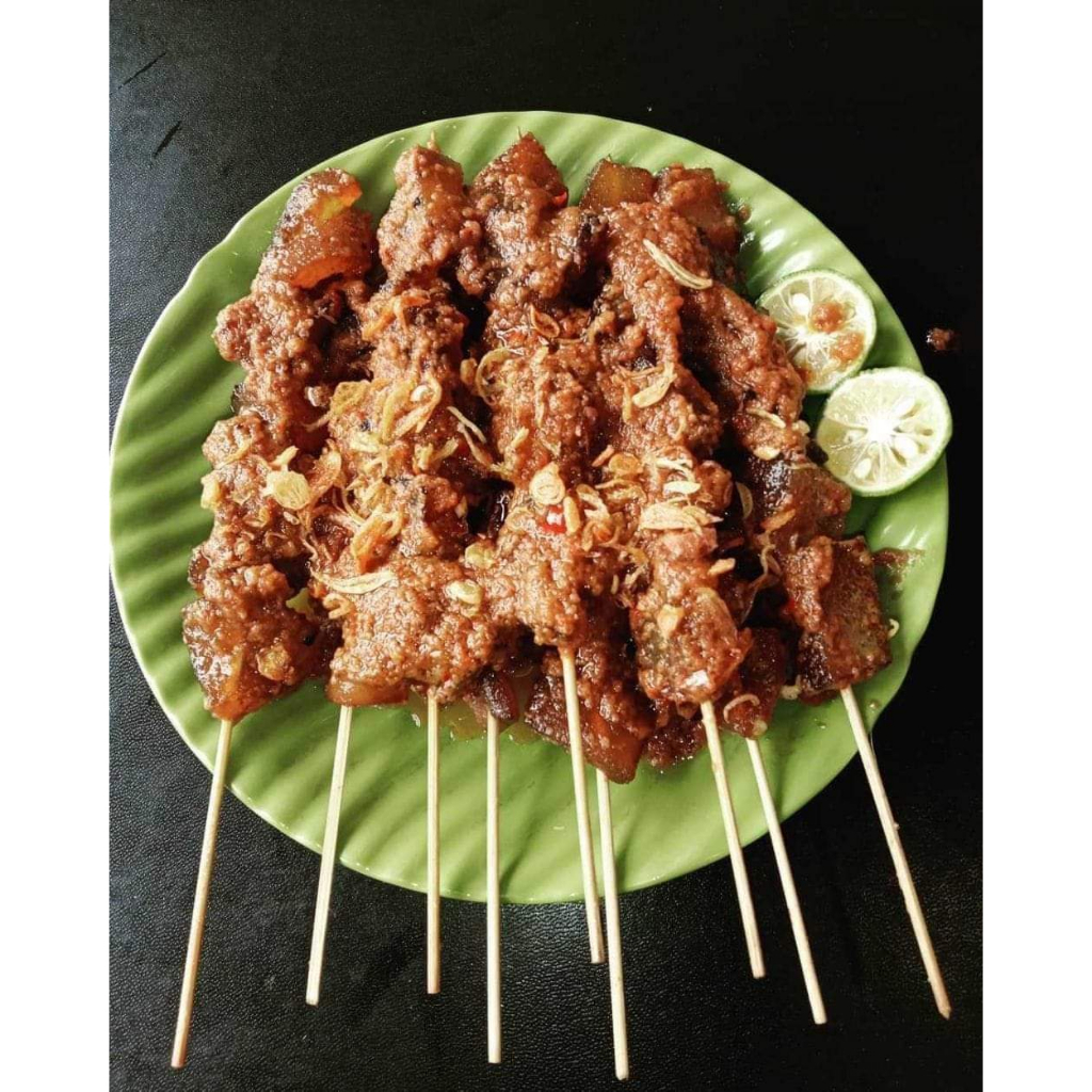 Sate Kikil Kulit Sapi Bumbu Kacang Matang Siap Konsumsi Enak Gurih