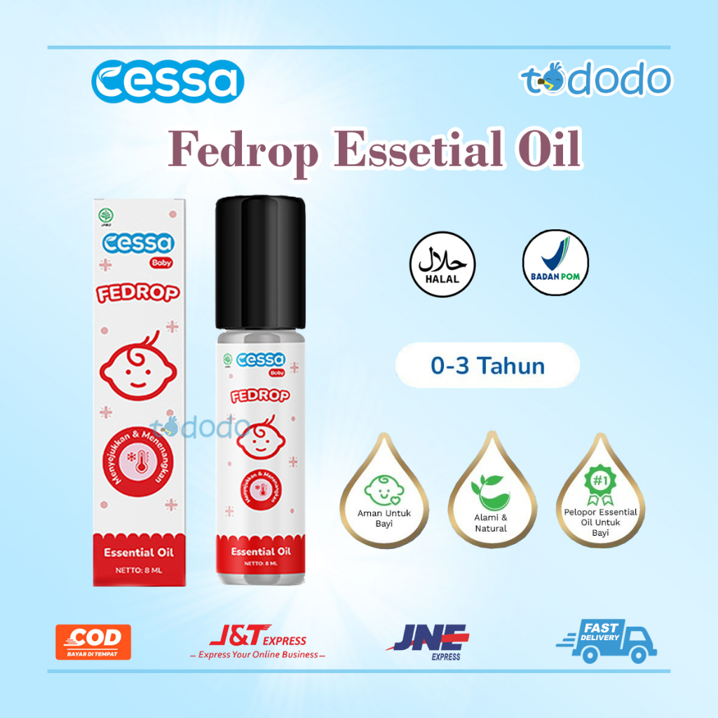 Cessa Fever Drop 8ml - Essential Oil  Penurun Demam