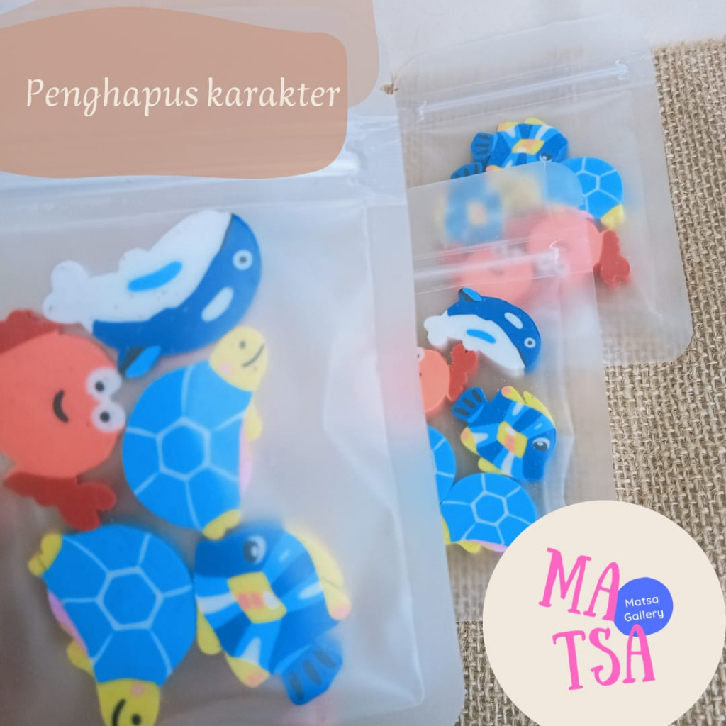 

Penghapus pensil karakter lucu