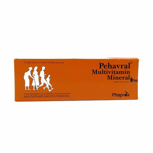 Pehavral Box 100's Tablet Phapros / Multivitamin Dan Mineral / Suplemen Daya Tahan Tubuh