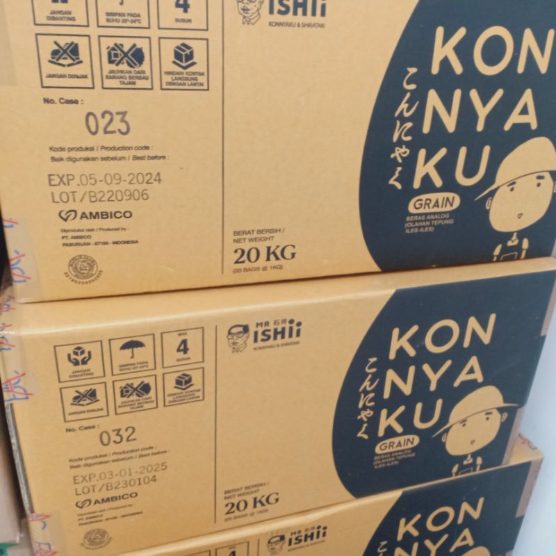 

1 karton beras shirataki 1kg ( 20pack)
