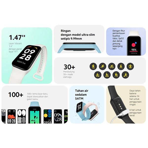 Mi Redmi Smart Band 2 / Smartband 2 With SpO2 - Garansi Resmi