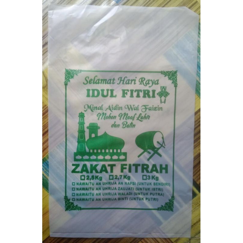 

Kemasan zakat 3 kg (Harga Per lembar)