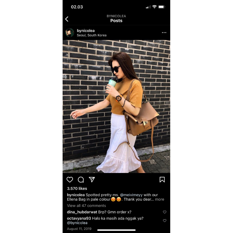 ellena shoulder bag bynicolea preloved