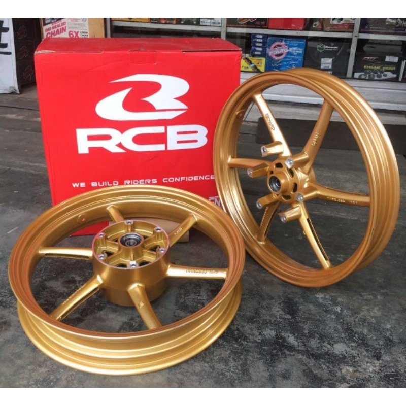[READY] Velg RCB Ninja 150 R RR 215 - 300 ring 17 SP522 Warna gold hitam SP 522 ORIGINAL 100% MALAYS