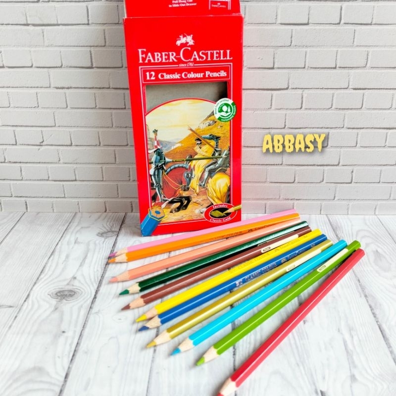 

Pensil warna Faber-Castell Classic panjang ( perpack 12 warna )