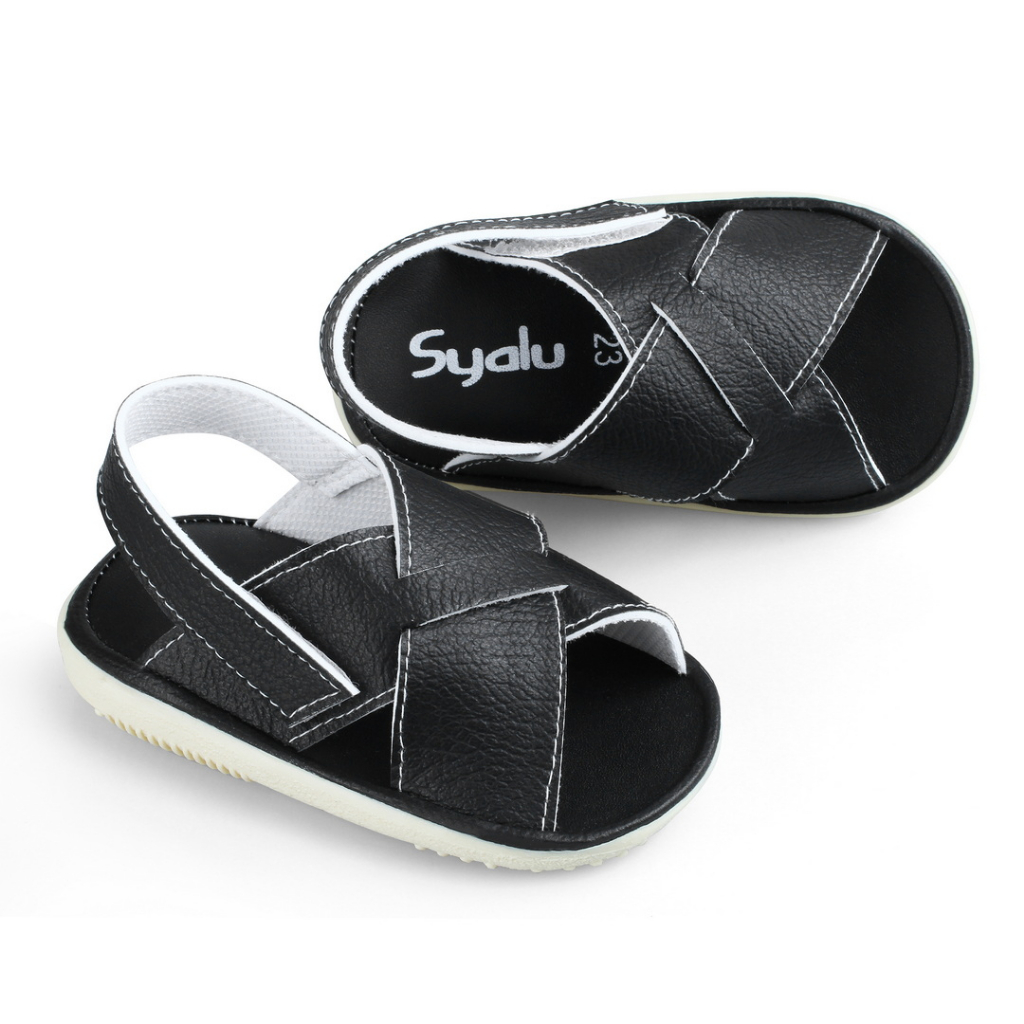 Sandal Anak Unisex Usia 1 Sampai 2 Tahun Bunyi Cit Model Tali Silang Casual Terbaru SL22