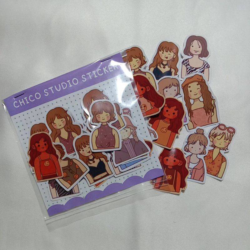 

1 SET STICKER CUTE JOURNAL GIRLS TERMURAH