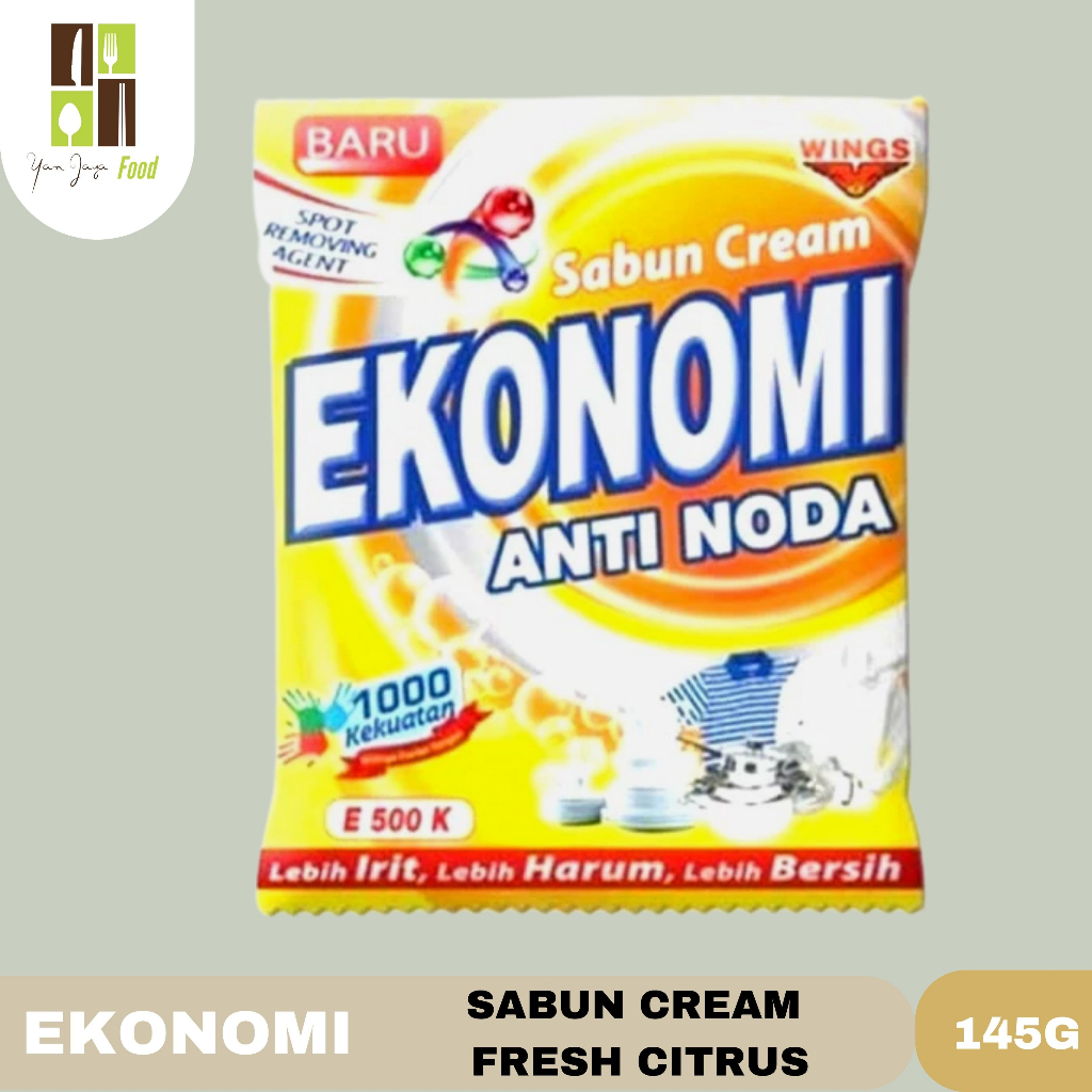 WingsCare Sabun Cream / Colek  Ekonomi Anti Noda Lemon/Pink/Violet/Putih 145g