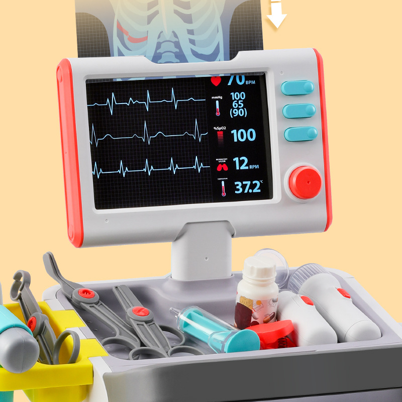 Mainan Anak Mini Medical Desk Dokter Doctor Kesehatan Ronsen Troli Trolley