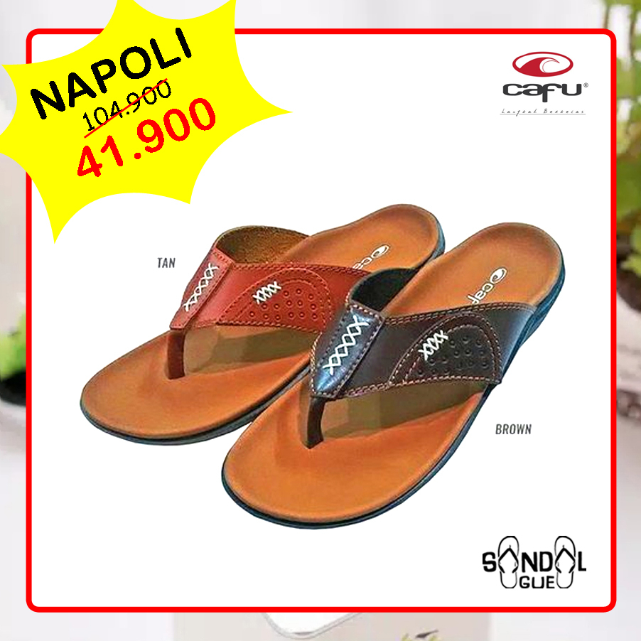 PROMO SANDAL PRIA KEKINIAN CAFU NAPOLI 100% BARU