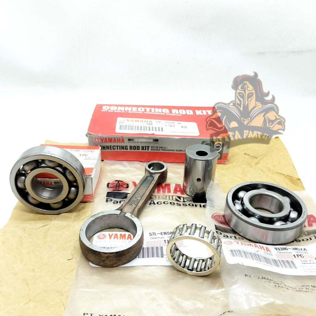 ORIGINAL STANG SEHER SET PLUS BEARING KIRI KANAN 63/22 6305 ASLI ORIGINAL YAMAHA 5TL KUALITAS ASLI ORIGINAL YAMAHA YGP PRESISI TINGGGAL PASANG DAN DIJAMIN AWET MIO LAMA MIO KARBU MIO SPORTY MIO SMILE FINO MIO SOUL NOUVO SETANG PISTON KELAHAR KRUK AS