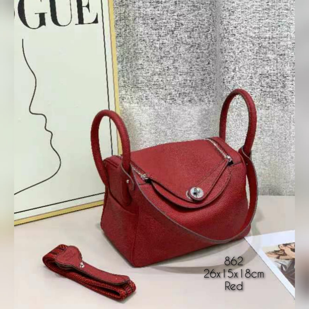 Ready!!Tas wanita model Lindy  Kulit jeruk import ukuran 26cm kode 862